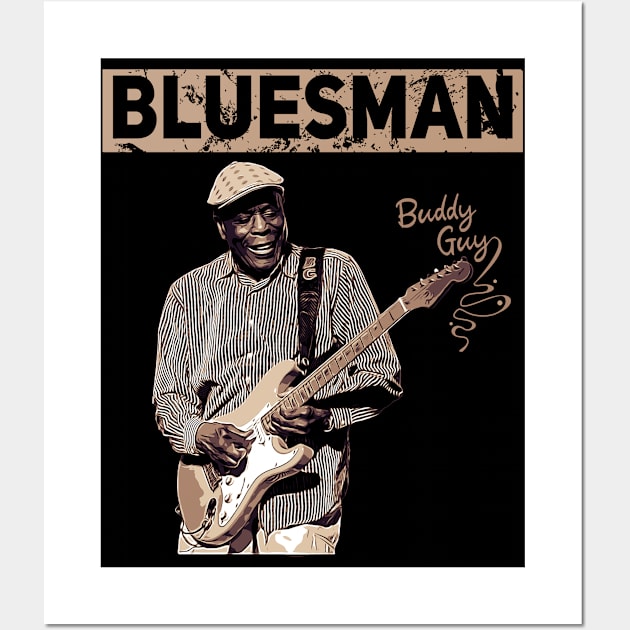 Bluesman // Buddy Guy Wall Art by Degiab